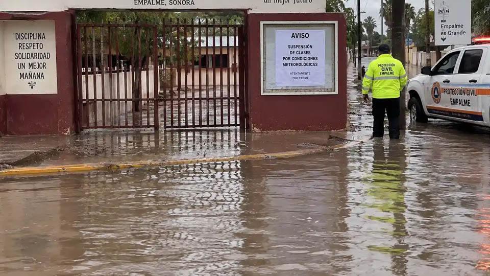 Suspensión de clases en Sonora por huracán ‘Polo’ inicia este lunes en 25 municipios