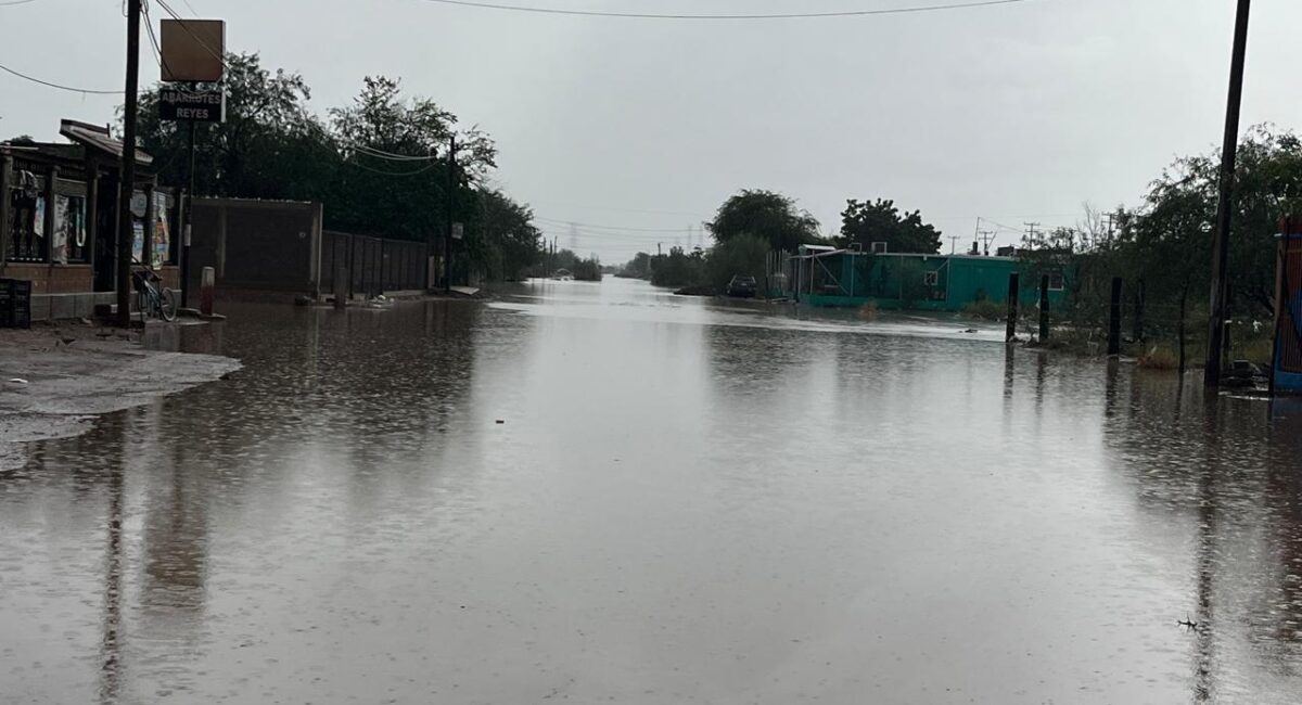 Temporal intenso causa inundaciones en Guaymas y Empalme, Sonora