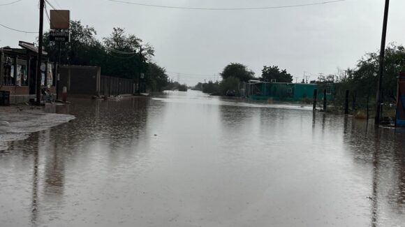 Temporal intenso causa inundaciones en Guaymas y Empalme, Sonora