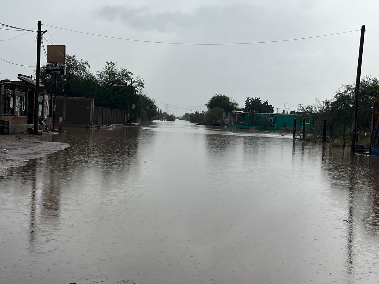 Temporal intenso causa inundaciones en Guaymas y Empalme, Sonora
