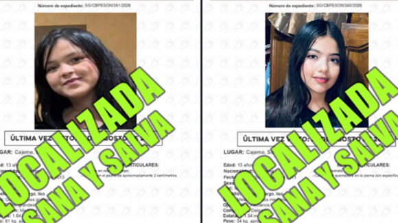 Tras 2 semanas de búsqueda, localizan con vida a dos hermanas desaparecidas en Ciudad Obregón