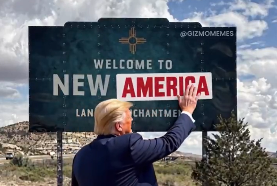 Trump cambia Nuevo México por 'New America', gobernadora responde
