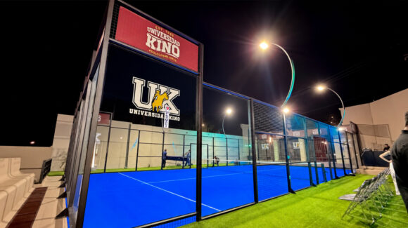 Inaugura Unikino cancha de pádel: Es la única institución de educación superior con este espacio