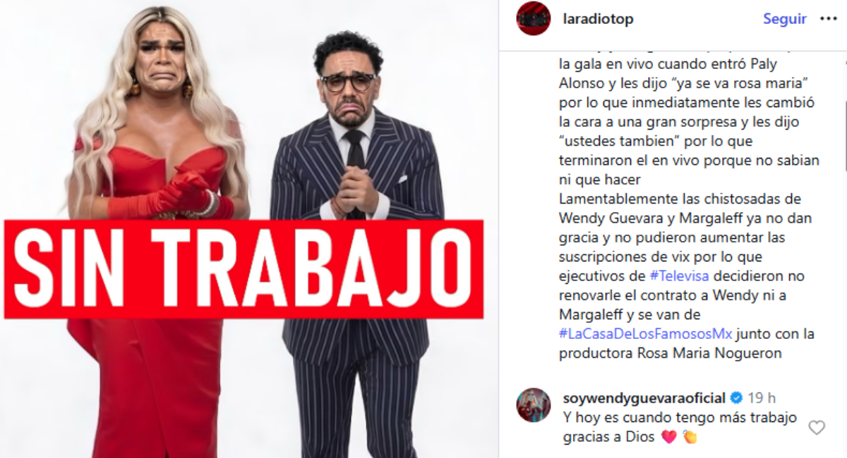 Wendy Guevara responde a su presunto despido de La Casa de los Famosos México
