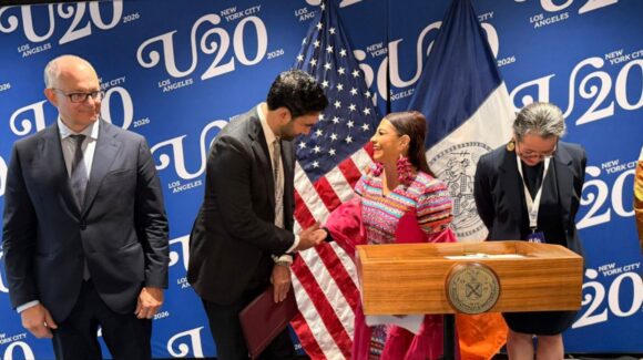 Clara Brugada y Zohran Mamdani se reúnen en Nueva York durante cumbre Urban20 2026