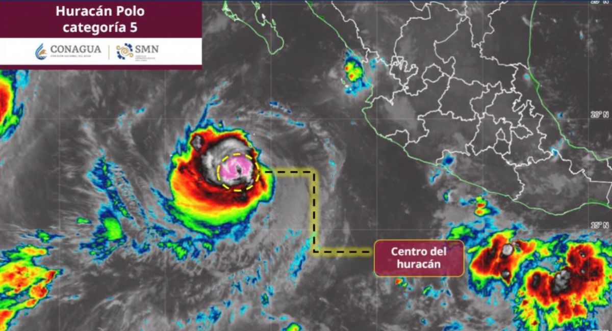 Huracán 'Polo' hoy: lluvias, viento y oleaje en estos estados