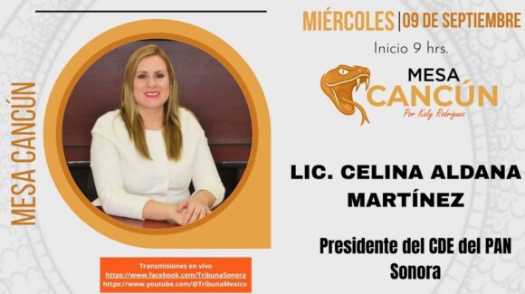 Mesa Cancún con Celina Aldana, Presidente del CDE del Pan Sonora