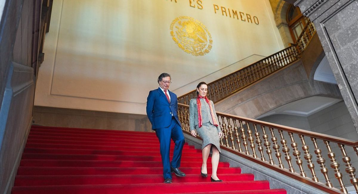 Sheinbaum revela qué habló con Gustavo Petro en Palacio Nacional
