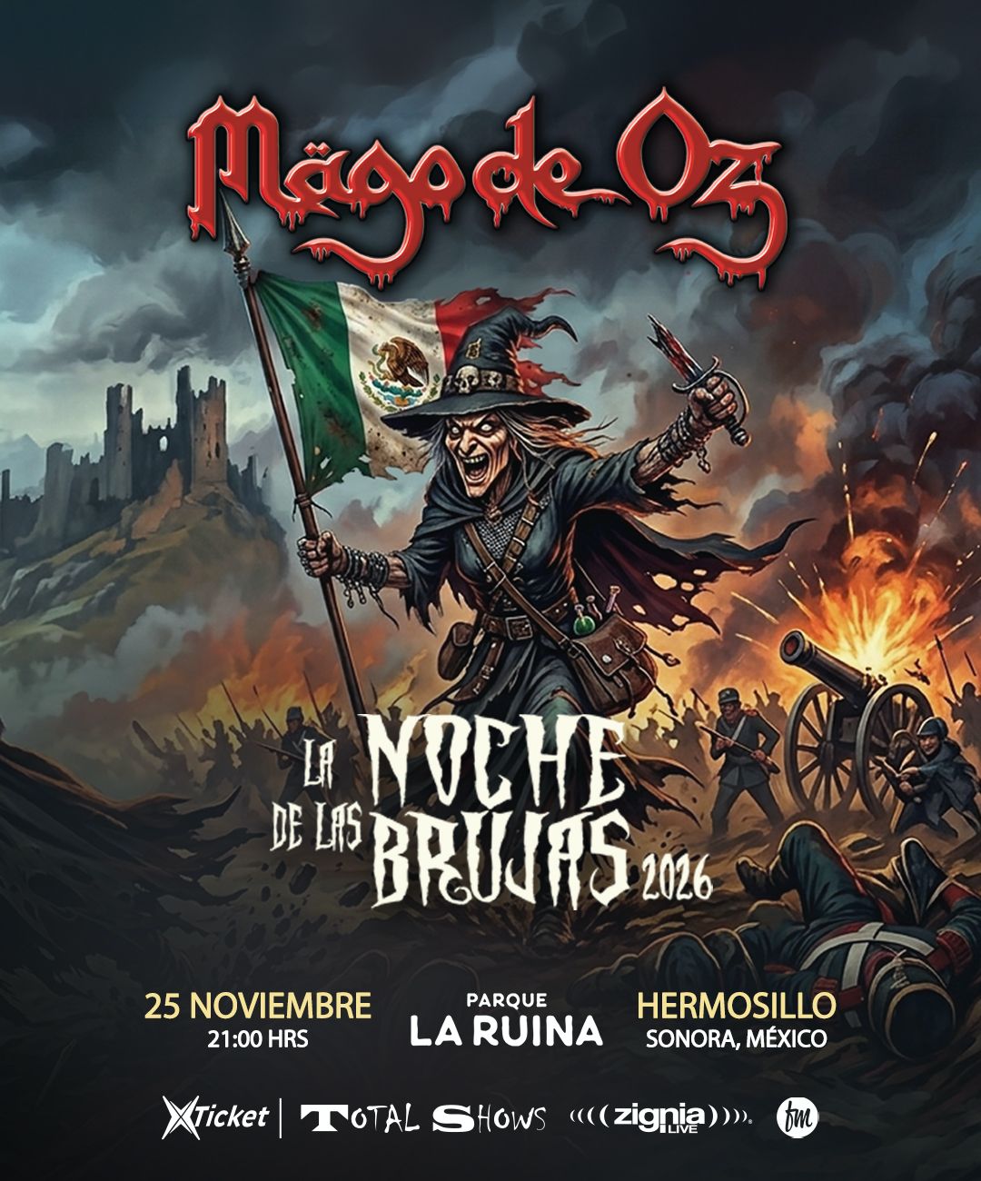 ¡Pura magia y rock! Mägo de Oz anuncia concierto épico en Hermosillo