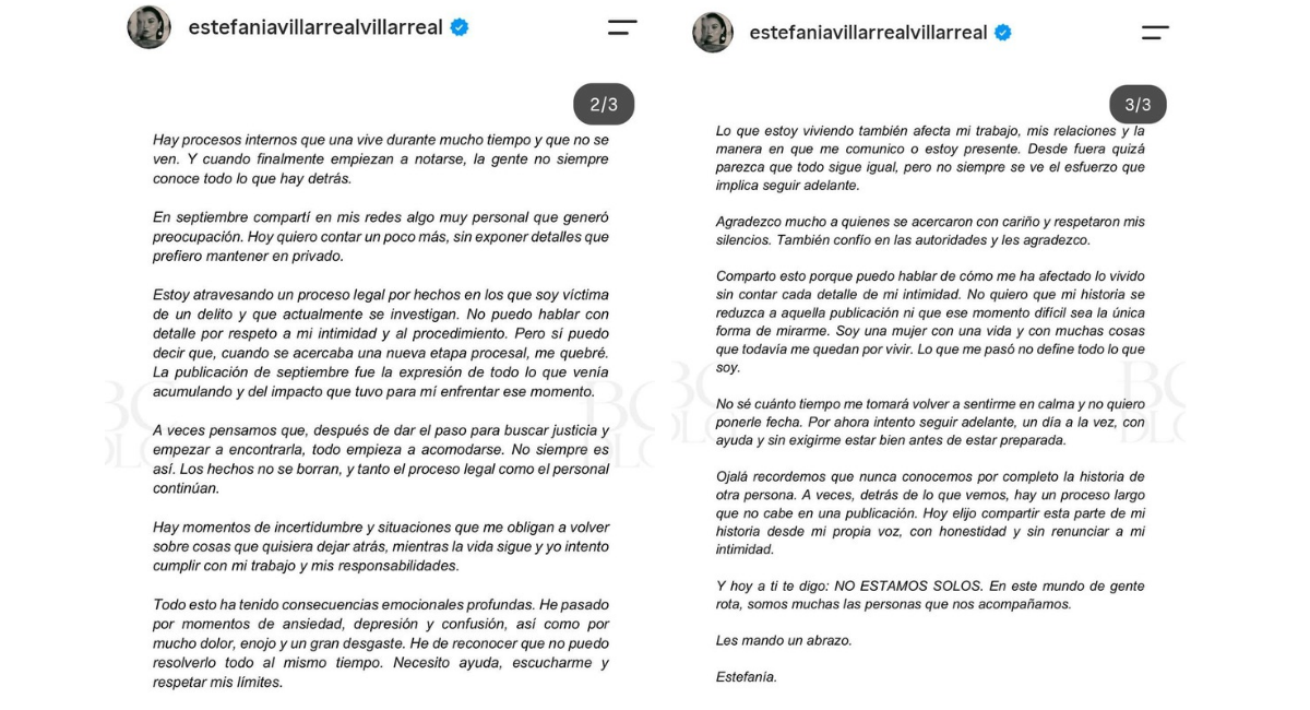 ¡Rompe el silencio! Estefanía Villarreal reaparece en redes sociales tras alarmante mensaje