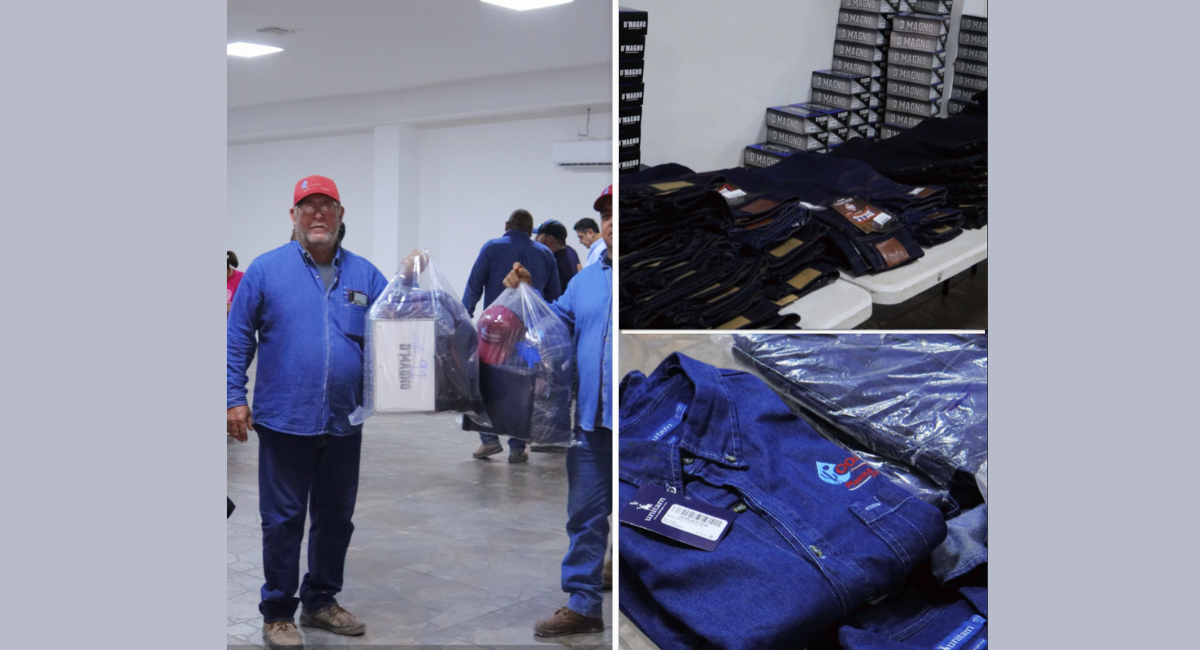 Abraham 'El Cubano' Mier entrega uniformes y equipo a personal de Oomapas en Caborca