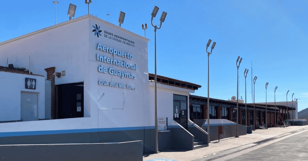 Aeropuerto de Guaymas avanza en su modernización con inversión de 449 millones de pesos