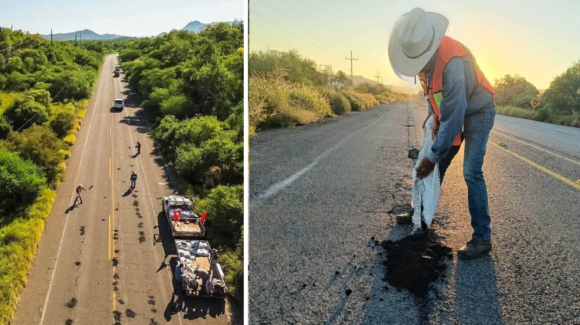 Alrededor del 20% de la carretera Álamos-Navojoa registra problemas de baches