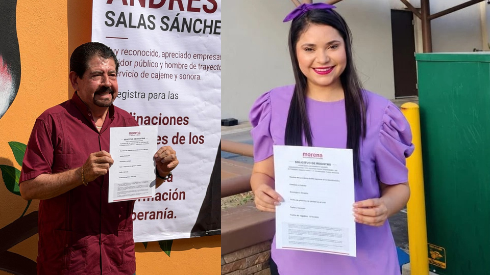Andrés Salas y Deni Gastélum buscan coordinación de Morena en Cajeme
