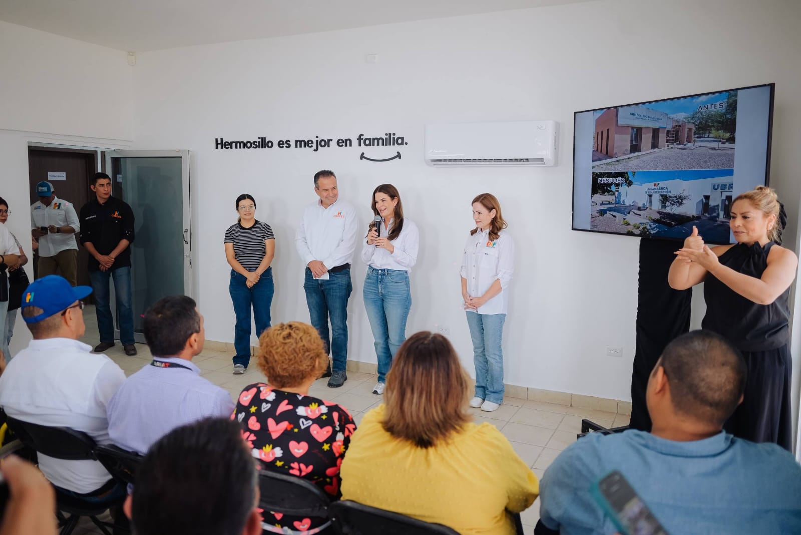 Antonio Astiazarán y Patty Ruibal entregan la remodelación de la UBR en la Comisaría Miguel Alemán2