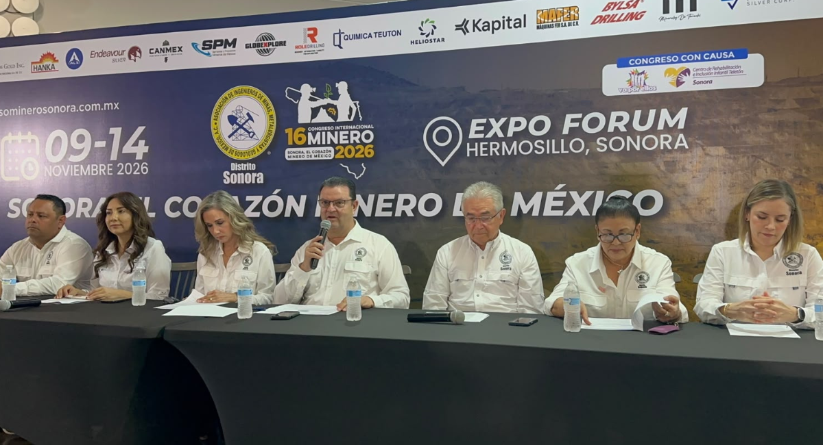 Anuncian el Congreso Internacional Minero a realizarse en Hermosillo
