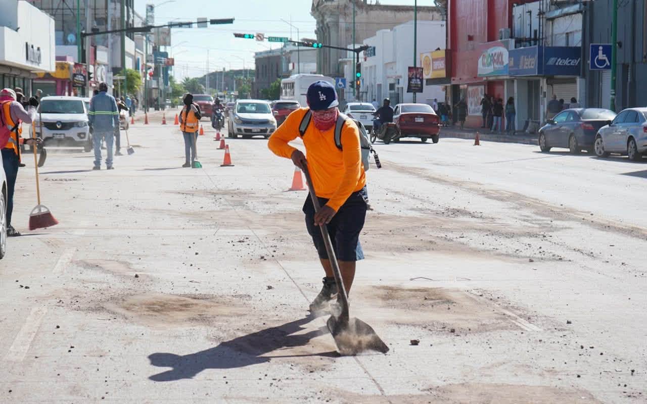 Aplica comuna un Programa de limpieza en la ciudad tras paso del huracán 'Polo'