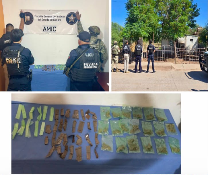 Aseguran más de 16 mil dosis de droga y 22 armas en Sonora durante una semana