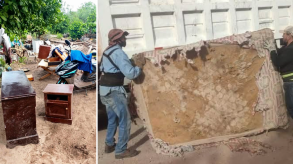 Buscan eliminar criaderos de moscos generados por las inundaciones en Navojoa
