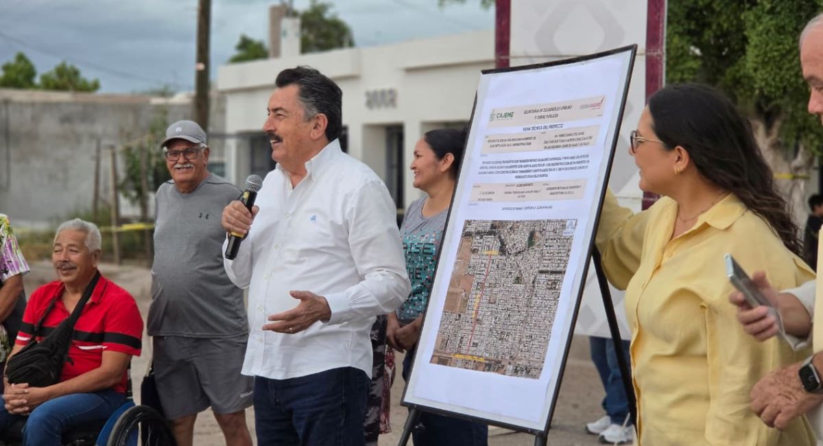 Cajeme: Inicia Javier Lamarque pavimentación y obra de concreto hidráulico en la colonia Torres de París