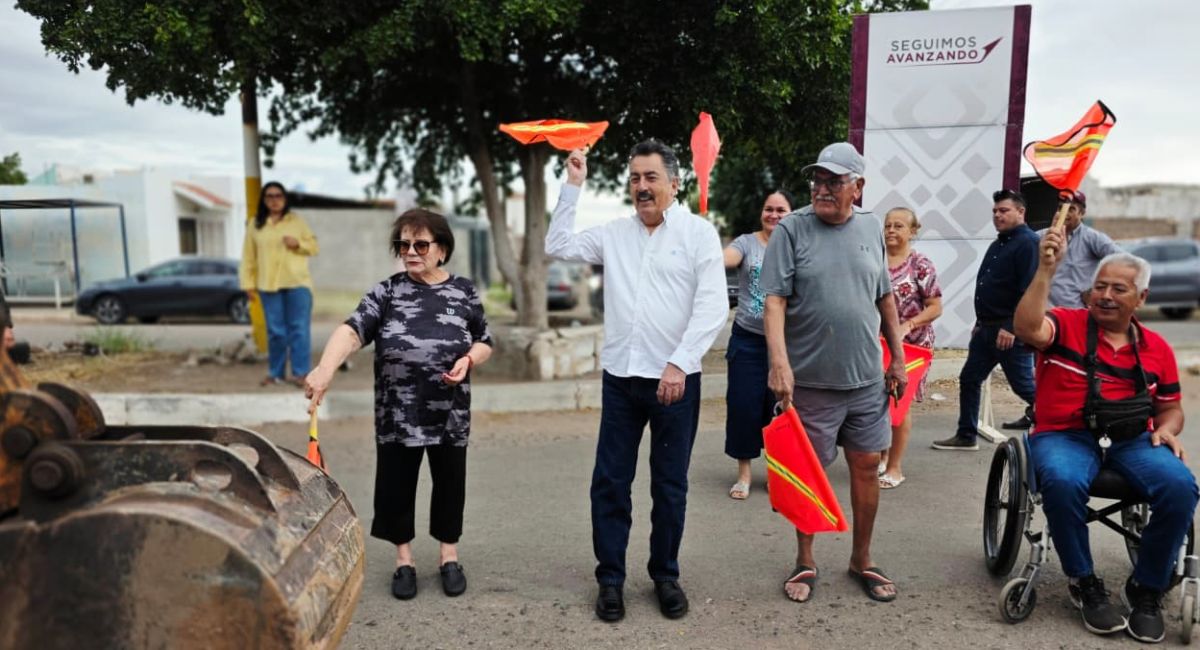 Cajeme: Inicia Javier Lamarque pavimentación y obra de concreto hidráulico en la colonia Torres de París