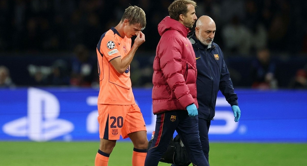 Dani Olmo sufrió una lesión en el aductor izquierdo, lo que lo alejará de las canchas por un mes y se perderá el duelo entre el Barcelona y Real Madrid