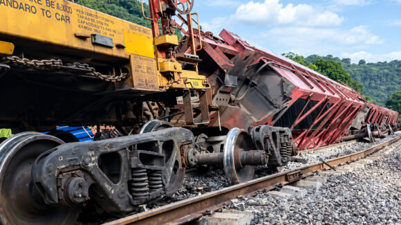 Descarrila tren de 122 vagones en Jalisco y deja dos elementos de la Guardia Nacional fallecidos
