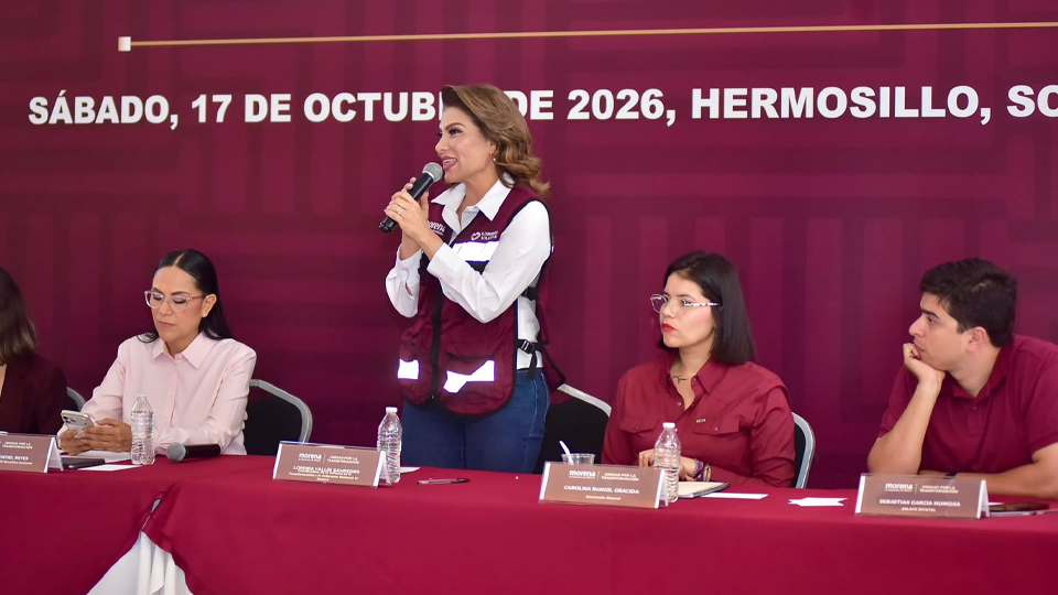 Destaca Lorenia Valles estructura territorial de Morena con mil 600 comités en Sonora