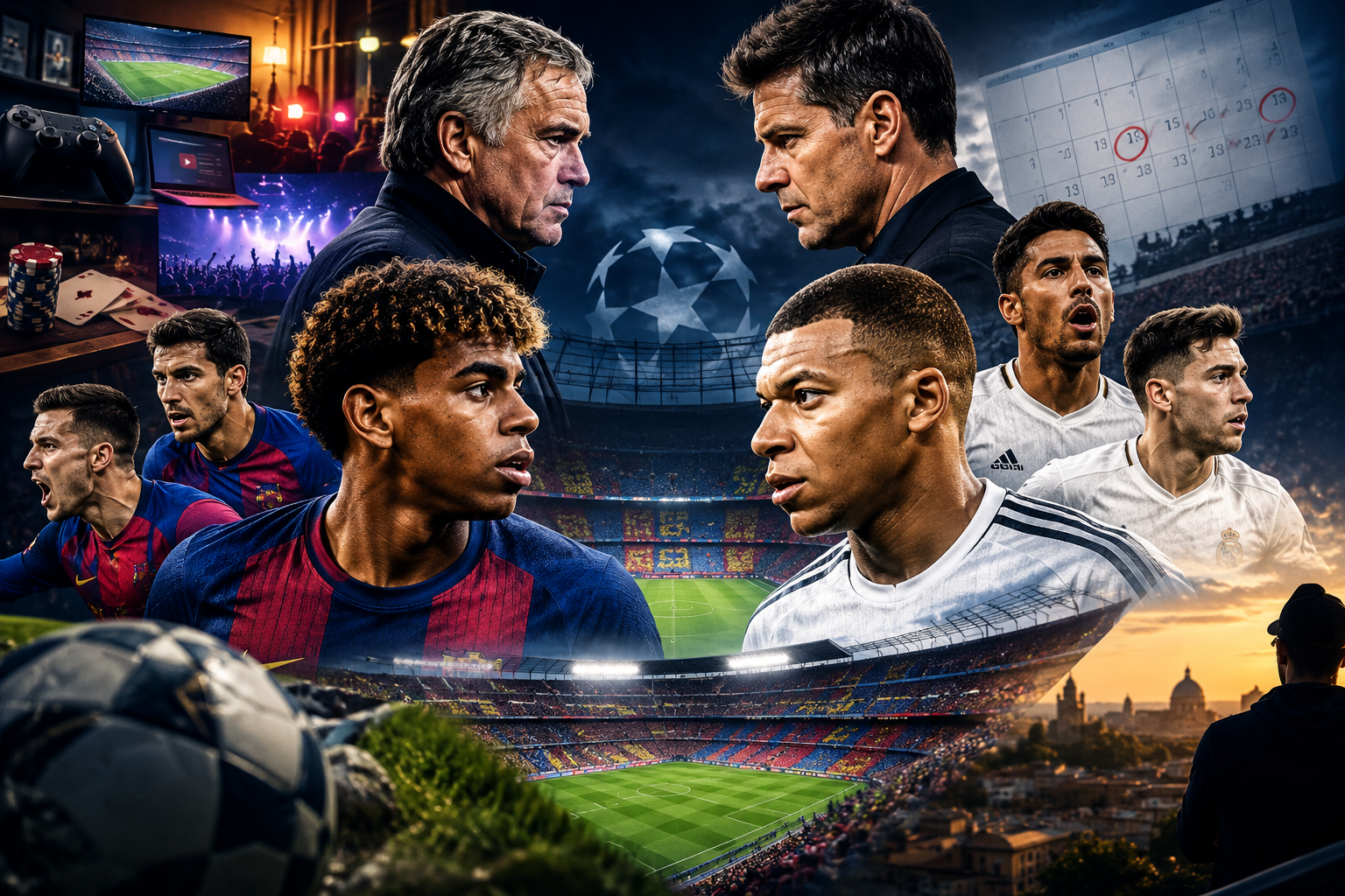 Barcelona vs Real Madrid: El Clásico vuelve a detener al fútbol español