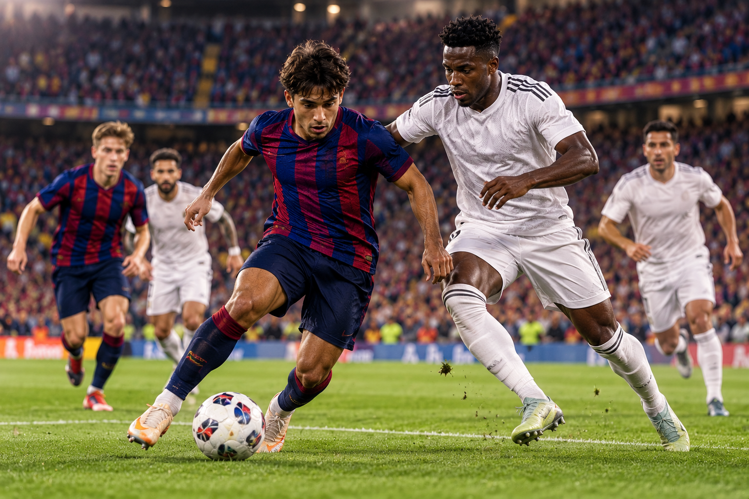 Duelo intenso bajo las luces del estadio