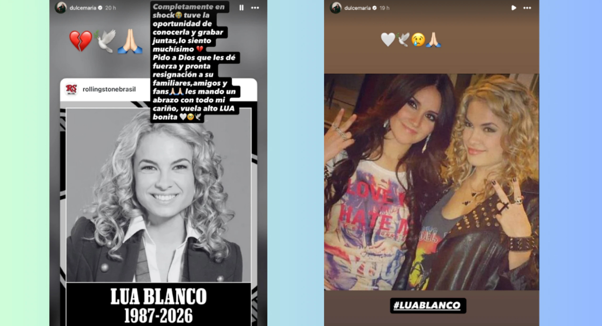 Dulce María se despide de Lua Blanco