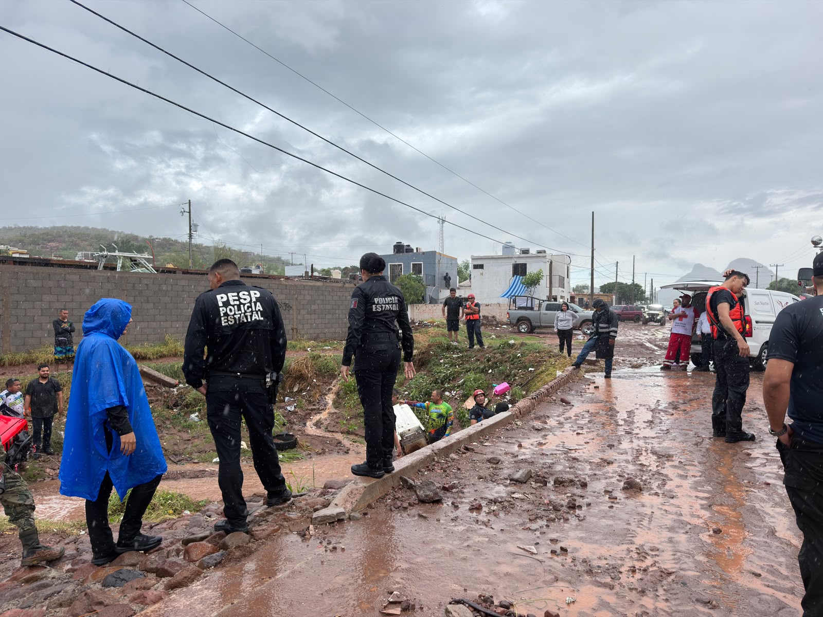 Durazo activa operativo por lluvias en Guaymas y Empalme; piden evitar zonas inundadas