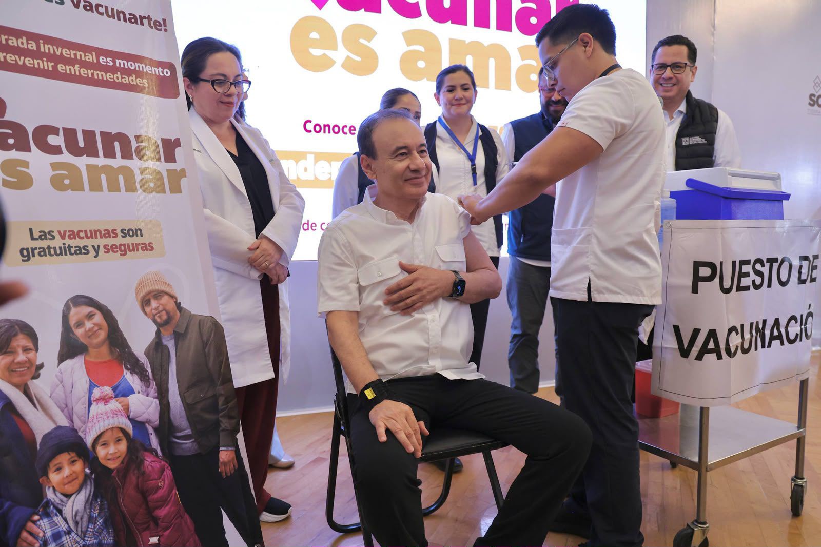 Durazo arranca campaña de vacunación contra influenza, COVID-19 y neumococo en Sonora