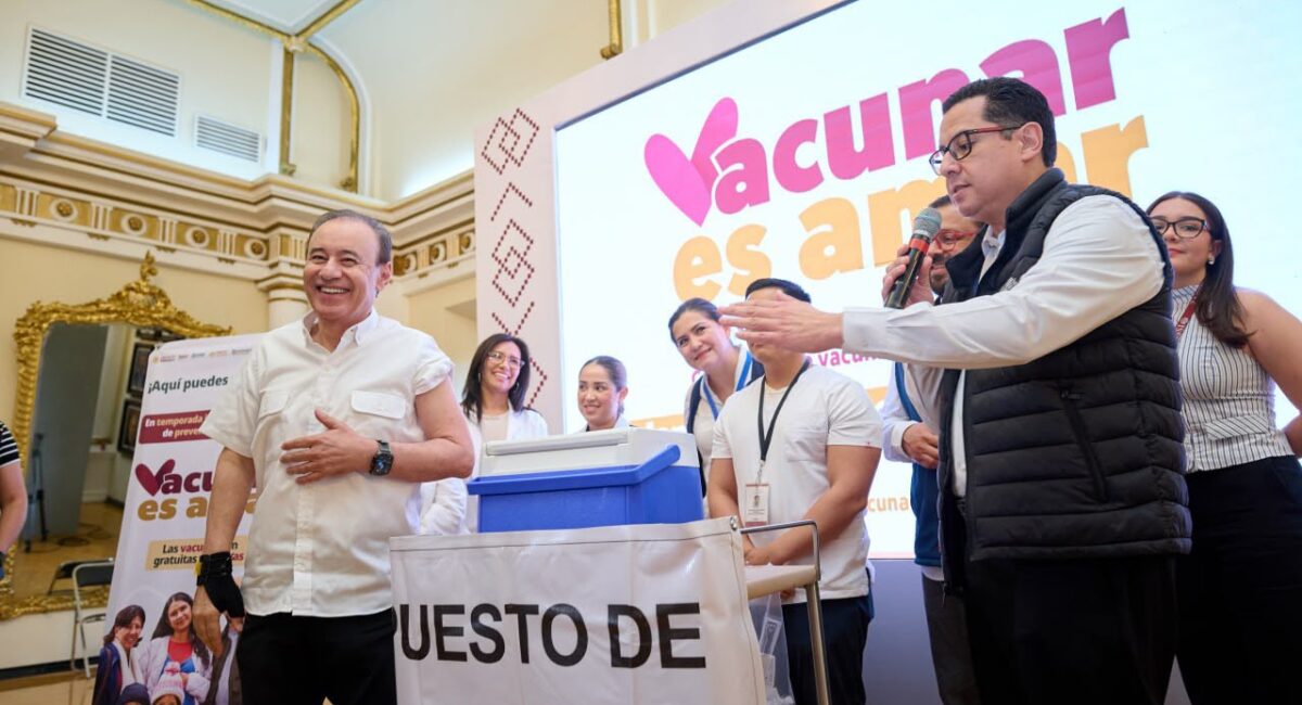 Durazo arranca campaña de vacunación contra influenza, COVID-19 y neumococo en Sonora