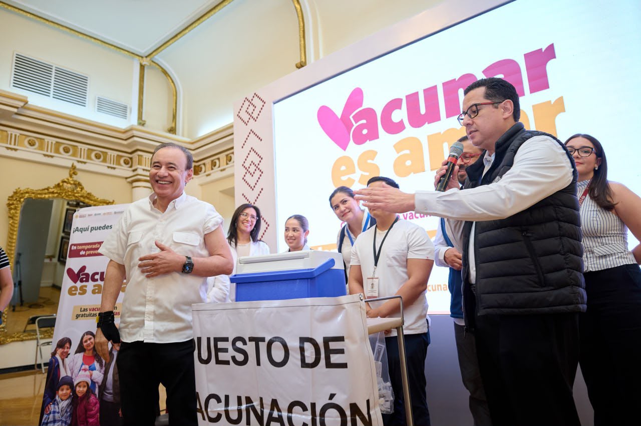 Durazo arranca campaña de vacunación contra influenza, COVID-19 y neumococo en Sonora