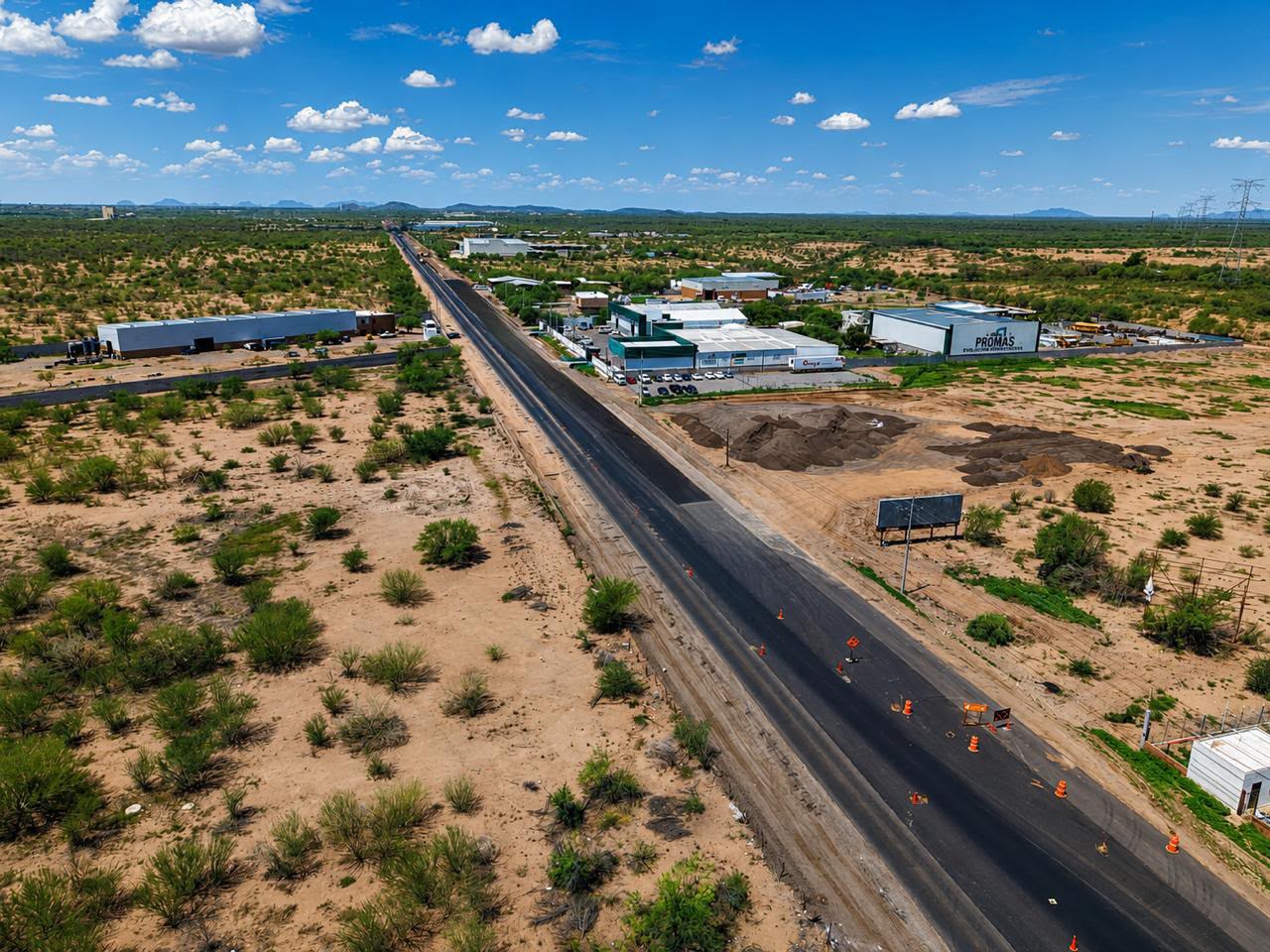 Durazo reporta 95% de avance en carretera Hermosillo-Bahía de Kino
