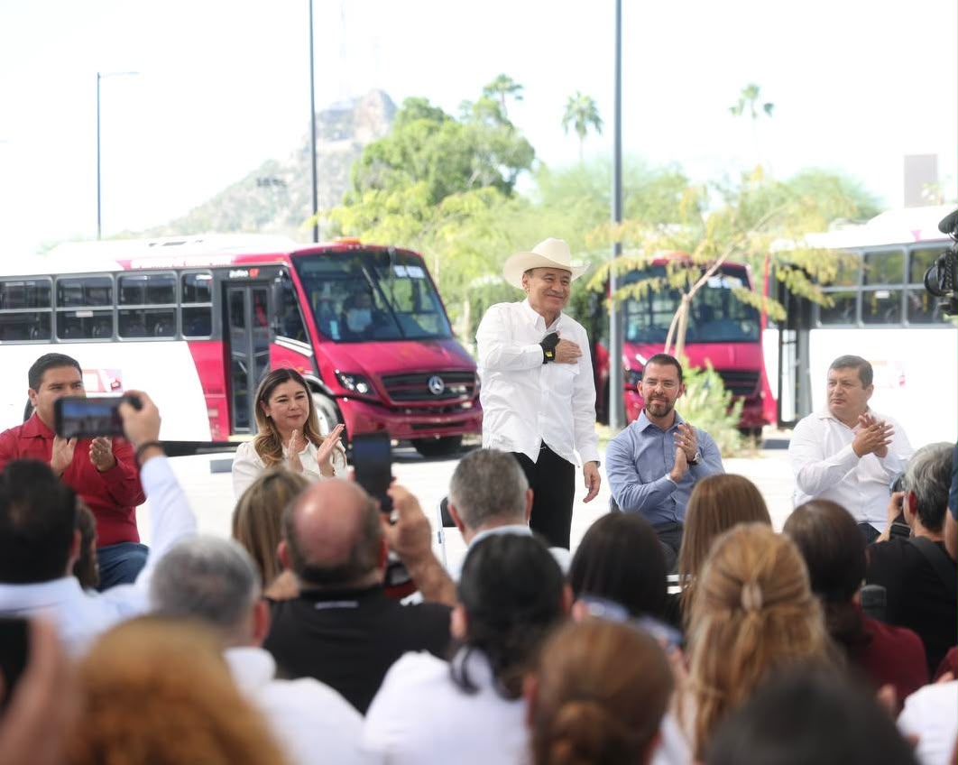 Durazo suma 175 nuevos camiones al transporte de Hermosillo con inversión de $574 millones