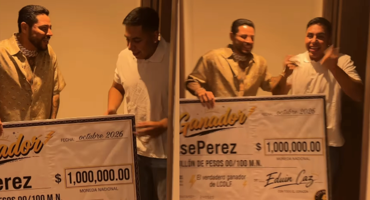 Eduin Caz insiste en fraude en final de La Casa de los Famosos México y le regala 1 millón de pesos a Ese Pérez