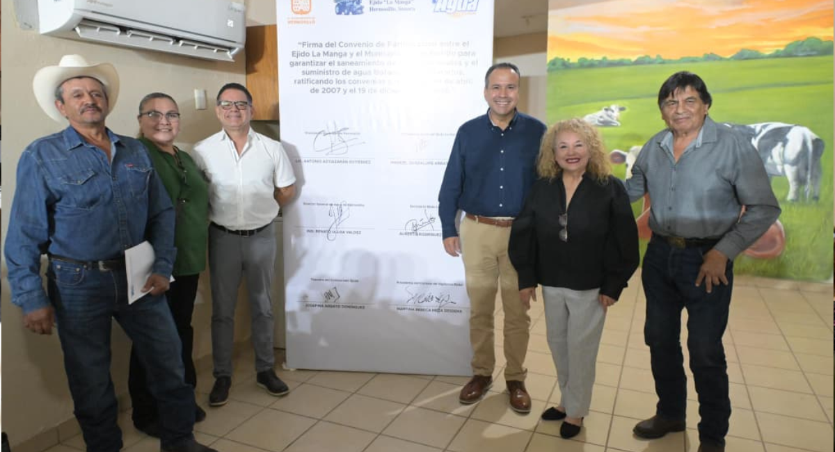 Ejidatarios de La Manga, en Hermosillo, recibirán agua tratada para sus cultivos