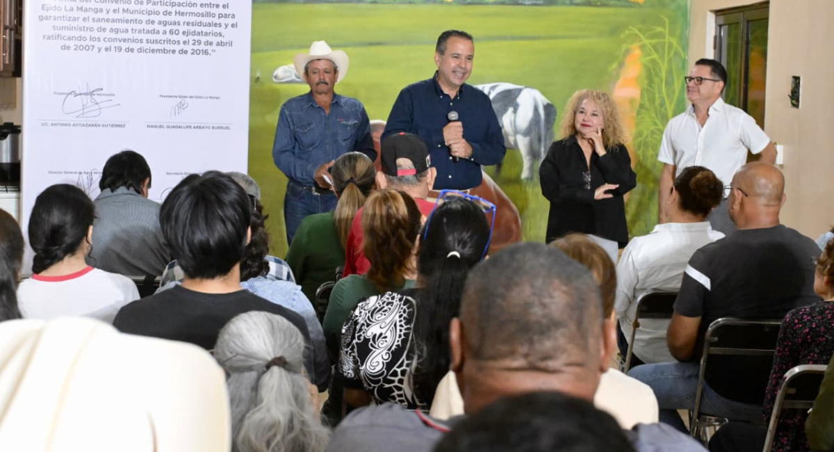 Ejidatarios de La Manga, en Hermosillo, recibirán agua tratada para sus cultivos