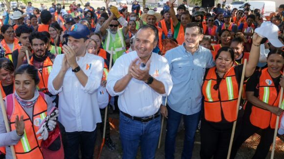 El Ayuntamiento de Hermosillo refuerza la limpieza de camellones y calles con 200 empleados temporales