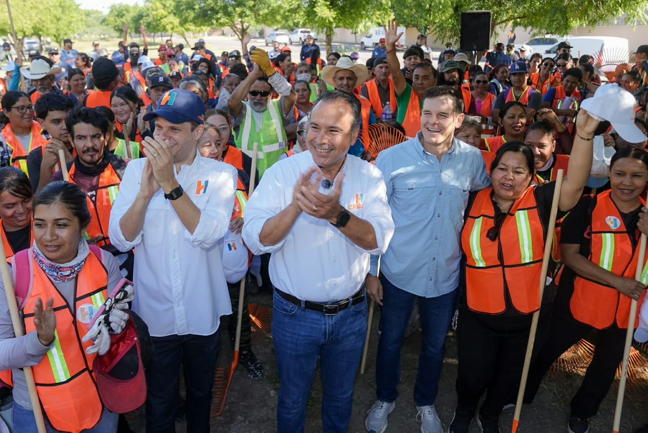 El Ayuntamiento de Hermosillo refuerza la limpieza de camellones y calles con 200 empleados temporales