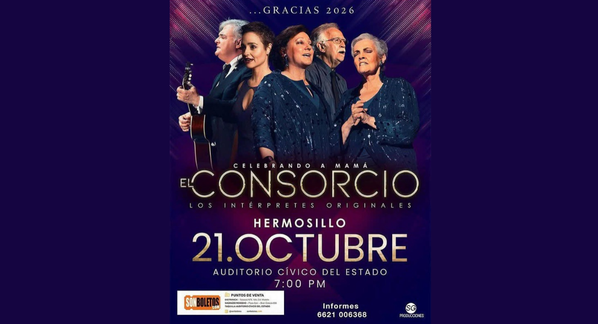 El Consorcio en Hermosillo 2026: Fecha, boletos y setlist en Auditorio Cívico