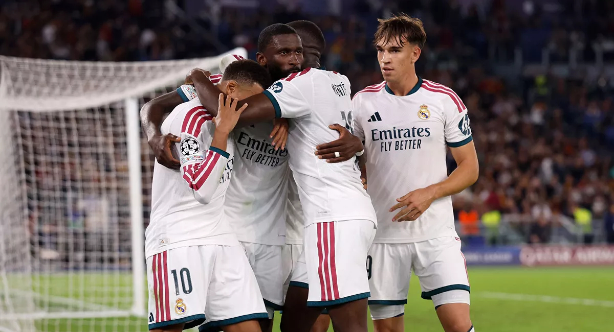 El Real Madrid remontó y terminó venciendo al AS Roma para mentenerse invicto en la actual edición de la Champions League