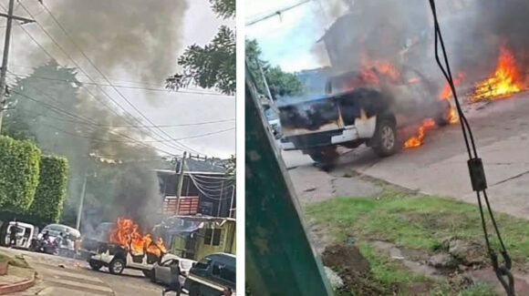 VIDEO: Enfrentamiento armado y narcobloqueos dejan tres policías heridos en Totolapan, Morelos