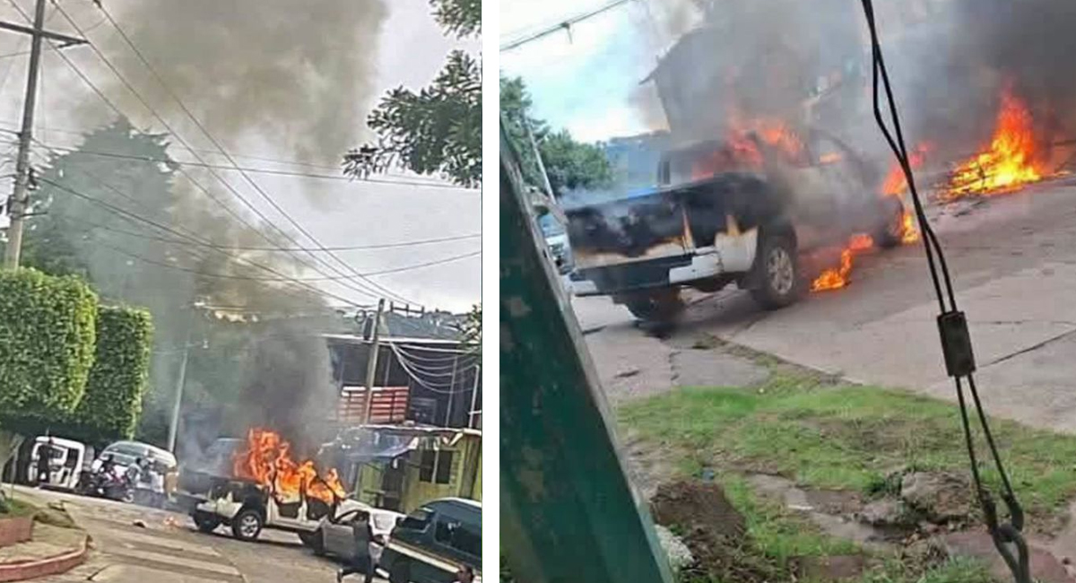 VIDEO: Enfrentamiento armado y narcobloqueos dejan tres policías heridos en Totolapan, Morelos