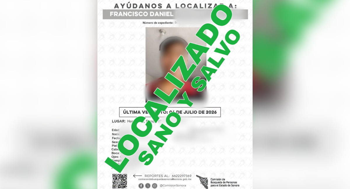 FGJES anuncia el hallazgo de Daniel N junto a su detención