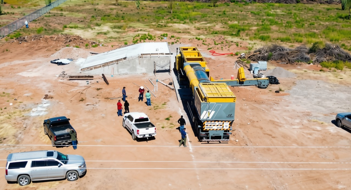 Fábrica de Asfalto de Navojoa entra en su etapa final de construcción con un 90% de avance