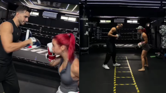 Flor Vigna y el sobrino de Yahir desatan rumores de romance tras entrenar juntos