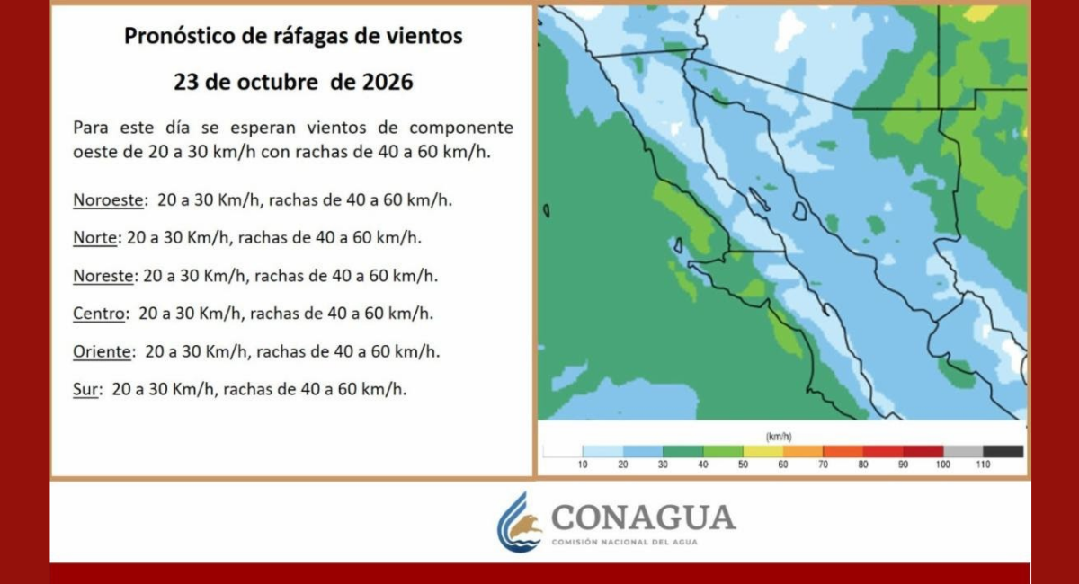 Frente Frío 3 provocará descenso de temperaturas y lluvias este fin de semana en Sonora: CEPC